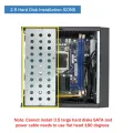 1 Set DC Power Supply Industrial Control Chassis Desktop Computer Case Support Wall Hanging. 