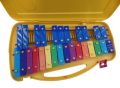 Glockenspiel with Hard Case & Beaters 27 notes DB-27K Made in Korea ISO-9001 – Xylophone métallique chromatique – Cartes de musique faciles avec 23 chansons percussion. 