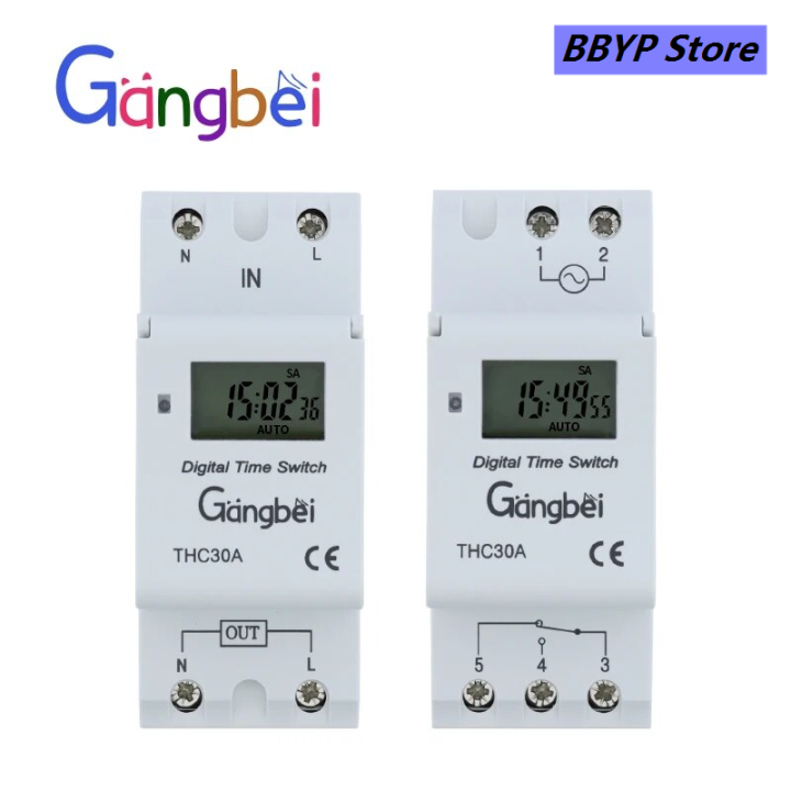 BBYP Weekly 7 Days Programmable Digital TIME SWITCH Relay Timer Sales ...