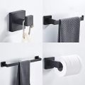 Luxury Bathroom Accessories Set - Black (All in 1 - 7 Pieces Accessories). 