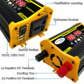 Modified Sine Wave Inverter  (Real 300W) Peak Power 4000W  Power Inverter DC 12V to AC 220V Car Power Charger Inverter 2A Dual USB. 