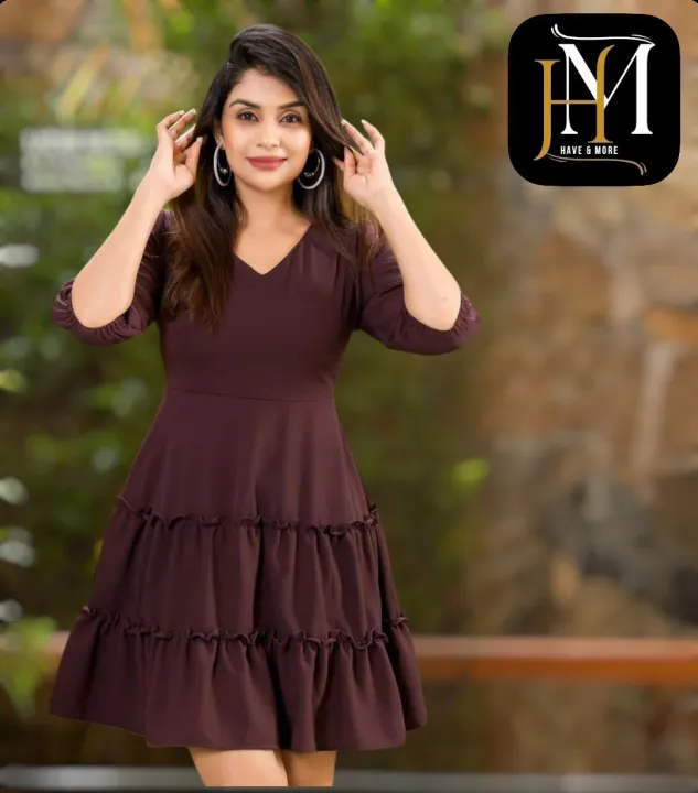 Lady%20Dress%20Short%20Frock%20More%20Colour%20Medium%20Sleeve%20For%20Beautiful%20Girls%20Fk10011%20-%20Image%205