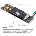 (GGBR)-Adapter Card -Key Wireless Card Desktop Drive-Free BCM943602CS to Pcie .2 Ngff for Bluetooth Module. 