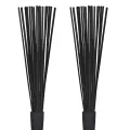 1 Pair Jazz Drum Brushes Retractable Drum Sticks 32 cm black. 