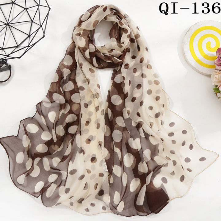 Hot%20Fashion%20Women%20Foulard%20Bandana%20Dot%20Scarf%20Chiffon%20Georgette%20Long%20Shawl%20Summer%20Scarf%20Sunscreen%20Elegant%20-%20Image%207