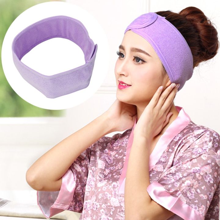 Premium Quality Soft Towel Hair Band Wrap Headband for Bath Spa Makeup Facial