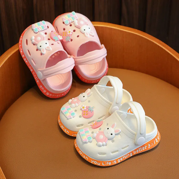 evaChildren's Closed Toe Hole Shoes Summer Girls Boys Baby Indoor