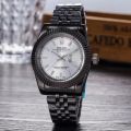 New Stainless Steel OysterX Watch Chain Quartz Analog Luxury Wrist Watches For Men Gents Boys Black White 181312721 STYLES-CMB (PVT) LTD. 