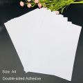 21cm Chzimade 10Pcs A4 Double-Sided Tape Self-adhesive Sheet Transparent Glue Clear Sticker Paper for Craft Cards Photo Album Making. 