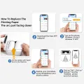 Mini Sticker Printer, Portable Inkless Sticker Maker, Pocket Photo Printer, Compatible With IOS Android. 