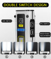 【WEJA】Mini LED dual light source flashlight TYPE-C fast charging multifunctional magnet work outdoor camping emergency flashlight. 