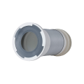 Toilet connection pipe flexible with universal connection. 