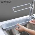 Expandable Sink Rack Expandable Telescopic Sink Storage Shelf Towel Rack Easy Install Kitchen Drain Rack with Ventilation Drainage Multifunctional Organizer for Homes Telescopic Sink Rack. 