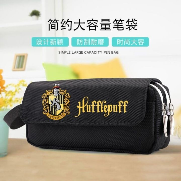 Harry%20Potter%20Harry%20Potter%20Gryffindor%20Slytherin%20Badge%20Large%20Capacity%20Double%20Zipper%20Pencil%20Case%20Stationery%20-%20Image%203