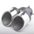 Car Universal 63mm Stainless Steel Dual Outlet Exhaust Pipe. 