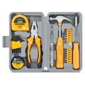 Hand Tool Kit with Plastic Toolbox Storage Case Blue Tool Set for Household Use Includes All Essential Items for Women. 