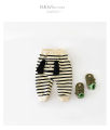 Autumn Winter Animal Style Children Plus Velvet Thicken Fashion Pants Boy Girl Baby Cute Cartoon Striped Cotton Casual Trousers. 