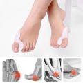 【HOT】 1Pair Silicone Toe Separator Bunion Splint Big Toe Bone Hallux Valgus Overlapping Corrector Shoe Insert Foot Care Orthosis Tools. 