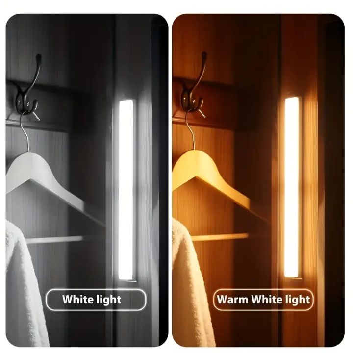 1pc Wireless LED Motion Sensor Light Bar – USB Rechargeable Magnetic ...