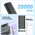 Aspor A336 20,000mAh 22.5W High Capacity Power Bank Original Factory Mobile Power Bank with LED Display 22.5W Fast Charger. 
