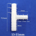 500~5pcs 5~18mm Pe Plastic Reducing Tee Connectors Aquarium Fish Water Hose Joint Aquaculture Aeration Connector. 