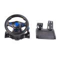 Game Steering Wheel 180° Rotation 7 in 1 Vibration USB Racing Game Wheel with Pedal for PS4 PC Steering Wheel for. 