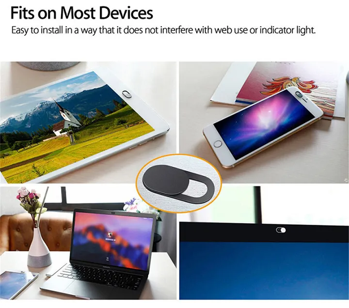 Front Cam,  Web Cam Universal Privacy Sticker - Cover Shutter Magnet Slider Plastic for iphone Laptop Camera Web PC Tablet Smartphone