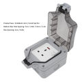 Electrical Wall Outlets Switches Combination IP66 Waterproof Outdoor UK Plug 3 Hole Power Socket Outlet with Cover 250V 13A hot. 