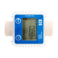 1pc K24 Turbine Digital Diesel Oil Fuel Flow Meter Gauge For Chemicals Liquid Water. 