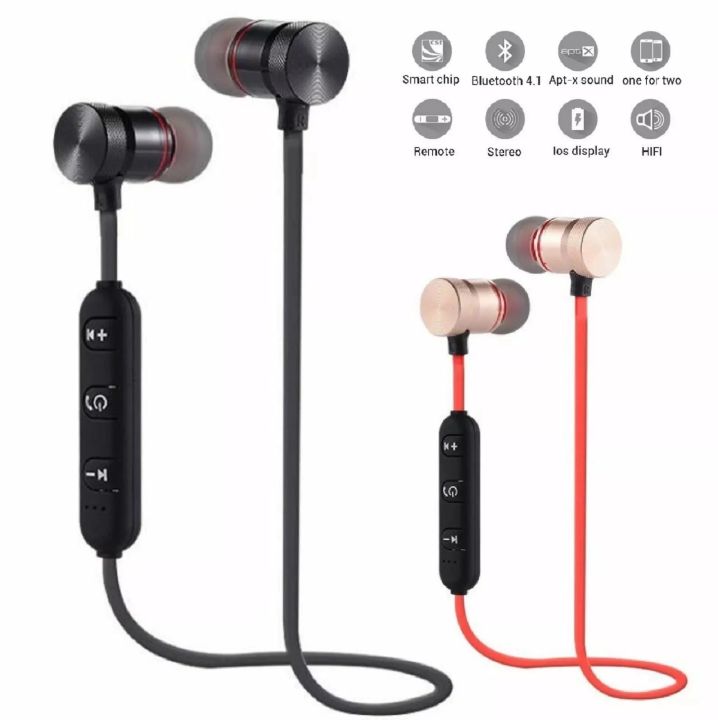 Neck hanging, wireless binaural stereo sports, bluetooth headset, ear hanging, running extra-long standby magnetic head