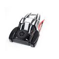 Kqueebee 2 Pcs Chassis Car Body Shell Plastic RC Accessory for RC Car Parts, Black-White & Orange. 