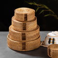 Mitts Cozies Handmade rattan woven insulating mats, home placemats, plates, bowls, casserole mats, coasters, tea coasters, pot mats, anti-scald table mats. 