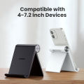 UGREEN Cell Phone Stand Holder Mobile Phone Dock Compatible for iPhone 11 Pro Max SE XS XR 8 Plus 6 7 5, Samsung Galaxy Note20 S20 S10 S9 S8 Android Smartphone Holder Desk Adjustable Foldable. 