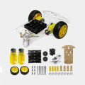 2WD 2 Wheel Robotic Smart Car Chassis Kit Arduino Obstacle Avoiding Robot Car. 