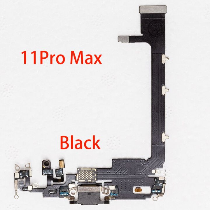 1pcs USB Charging Charger Port Flex Cable For iPhone 11 12 pro Max mini Dock Charger Connector With Microphone Flex Replacement