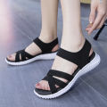 【ALLGOOD】Women's Flat sandals Korean Version Fashion Casual Flying Weave Sports Sandals. 