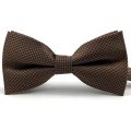 U27 Brown Houndstooth Necktie Set Handmade Wedding Fashion Extra Long Size Classic Ties for Mens Hanky. 