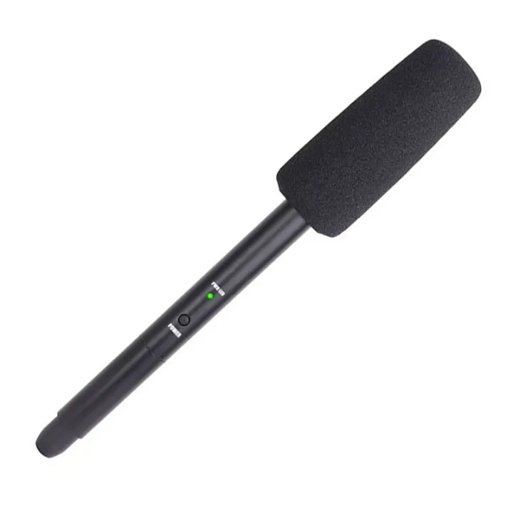 Handheld Mic Reporters Wireless Interview Microphone Handheld Mic for SLR Camera Dedicated to ...