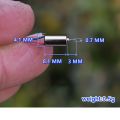 2PCS 4*8mm Small Tiny Coreless DC Motor Super High Speed 3.7V DC 60mA 58000RPM 0408 for RC Helicopter Aircraft. 