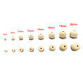 50pcs Round Wood Spacer Bead Natural Unpainted Wooden Ball Beads DIY Craft Jewelry. 