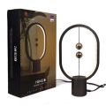 Allocacoc Heng Balance lamp, DesignNest,, Switch on in mid-air, USB Powered LED Table Plastic lamp, magneticDesk lamp, Warm Eye-Care Lamp, Contemporary Soft Light, Office, Home (Mini Dark Grey). 