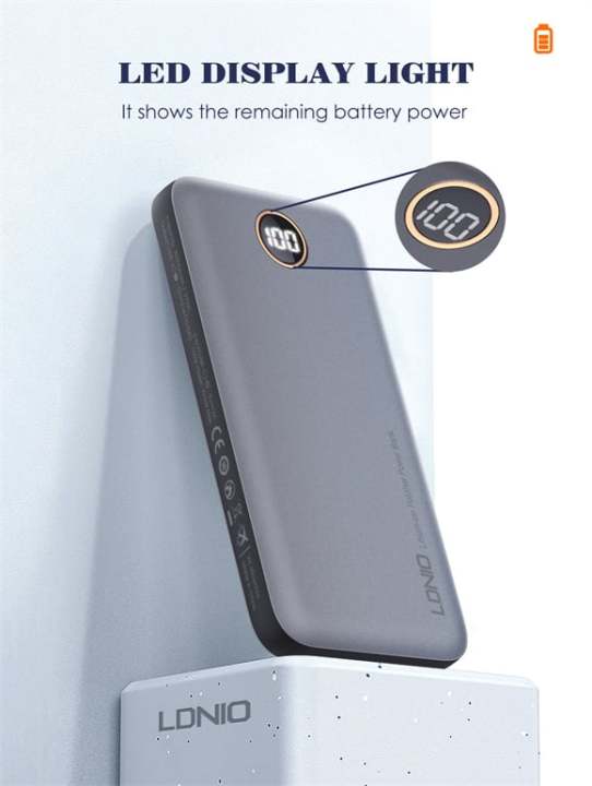 LDNIO%20P10%2010000%20Mah%20Ultra%20Slim%20Power%20Bank%20With%20Led%20Digital%20Display%20Travel%20Phone%20Power%20Banks%20Dual%20USB%20Fast%20Portable%20Charger%20-%20Image%203