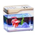 Aquarium Transparent Mini Fish Drop Resistant Shatterproof Desktop Fish Plastic Stackable Turtle Home. 