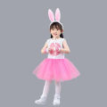 4pcs Halloween Children Animal Show Clothing White Rabbit Cosplay Costume Boys Girls Wolf Dress Kids Easter Bunny Dance Clothes. 