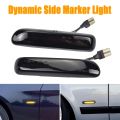 OUMERY Car Smoked LED Dynamic Side Marker Light Turn Signal Blinker for 3 Series E46 Coupe1997-2001. 