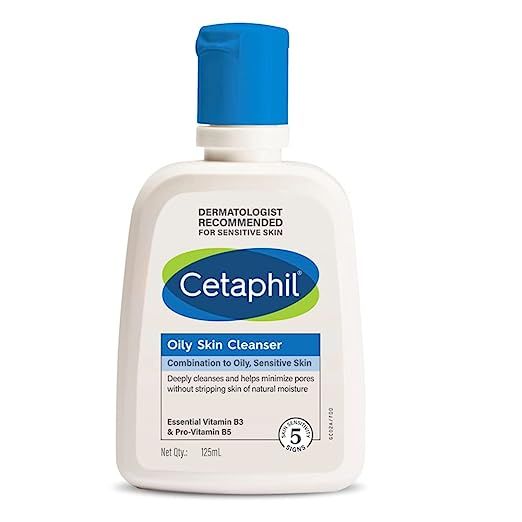 Cetaphil Oily Skin Cleanser - Gentle Foaming Face Wash for Oily & Acne-Prone Skin 125ml