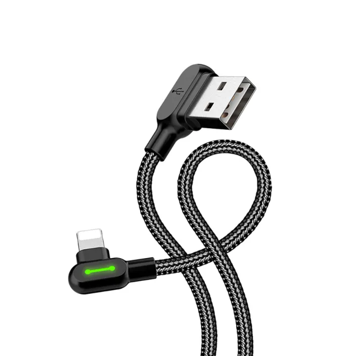 MCDODO%201.2m%201.8m%20Fast%20Charging%20USB%20Lighting%20Cable%20for%20iPhone%20with%20Nylon%20Braided%20Wire%20and%2090%C2%B0%20Elbow%20Design,%202.0A%20Max%20-%20Image%206
