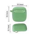 Earphones Pure Color Silicone Anti-fall Protective Case For JBL TUNE 220TWS. 