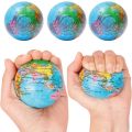 1PC Stress Relief World Map Foam Ball Squeeze Globe Toy Novelty Funny Squishy Anti-stress Toys Decompression Funny Gifts for Kids. 