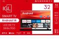IGL 32" Smart LED Frameless TV - Andriod 14.0 (1 Year Warranty). 